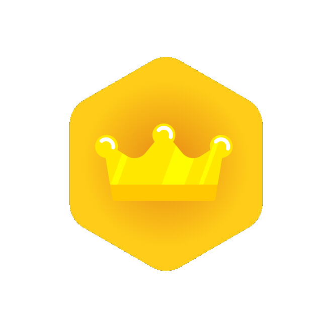 Yellow Crown Badge